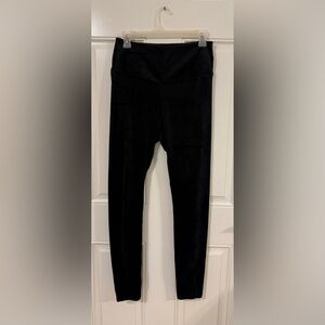 Women’s black velour pants